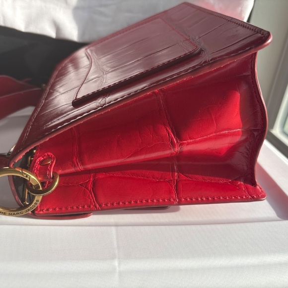 The Marc Jacobs Leather  Red Bag With Black Chain strap - Picture 6 of 8